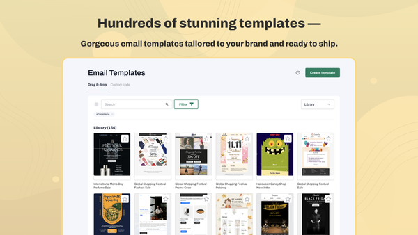 tinyEmail: customizable template designs